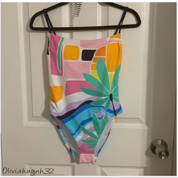 SALE⬇️‼️ NWT Trina Turk Mosaic Sunrise High leg - Picture 11 of 14